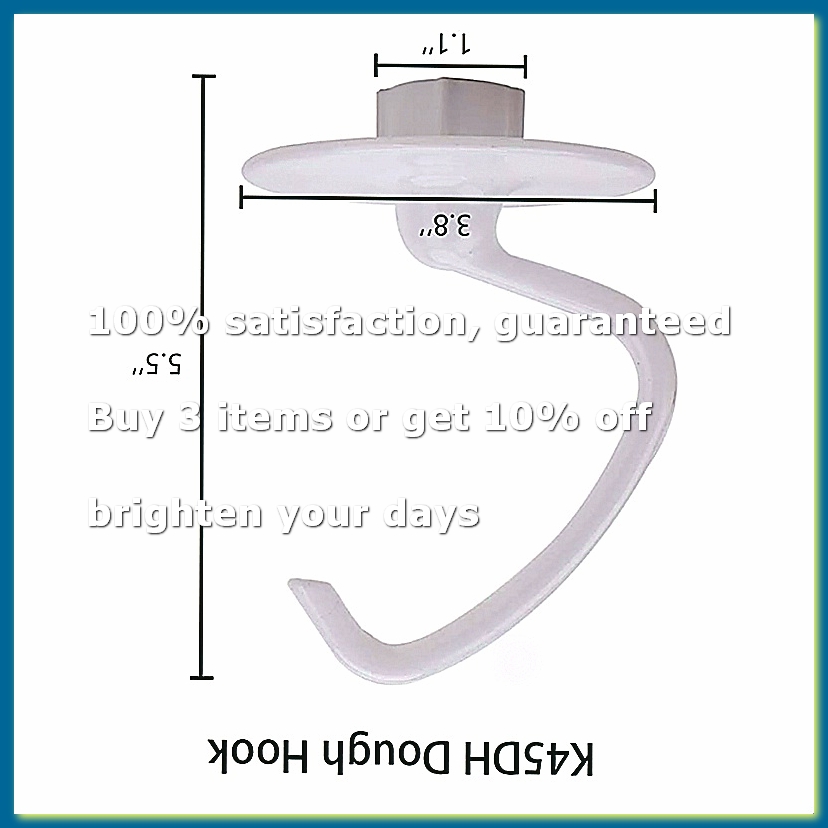 Kitchenaid Mixer Hand Mixer - Deeghaak K45DH, gecoate platte klopper K45B,