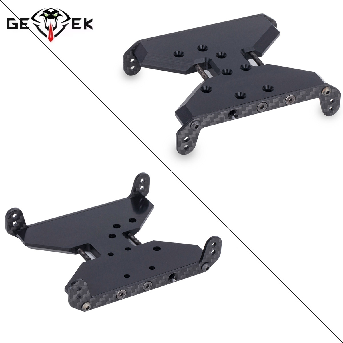 Crepe Pan Carbon - Koolstofvezel Chassis Skid Plate Delrin Transmissie