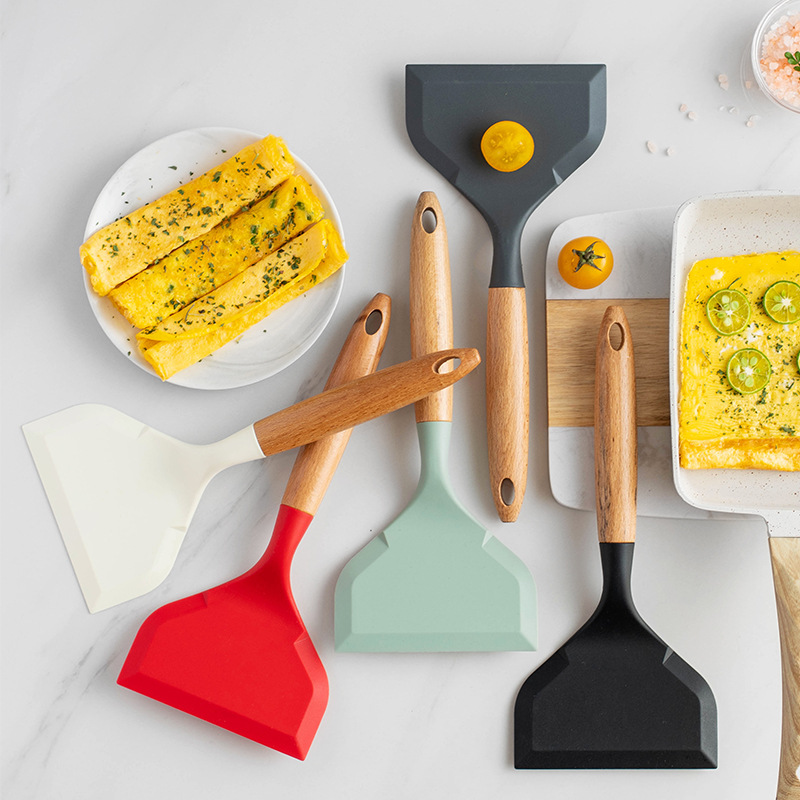 Okonomiyaki Spatula - Food Grade Siliconen Kookgerei Tamagoyaki Spatel