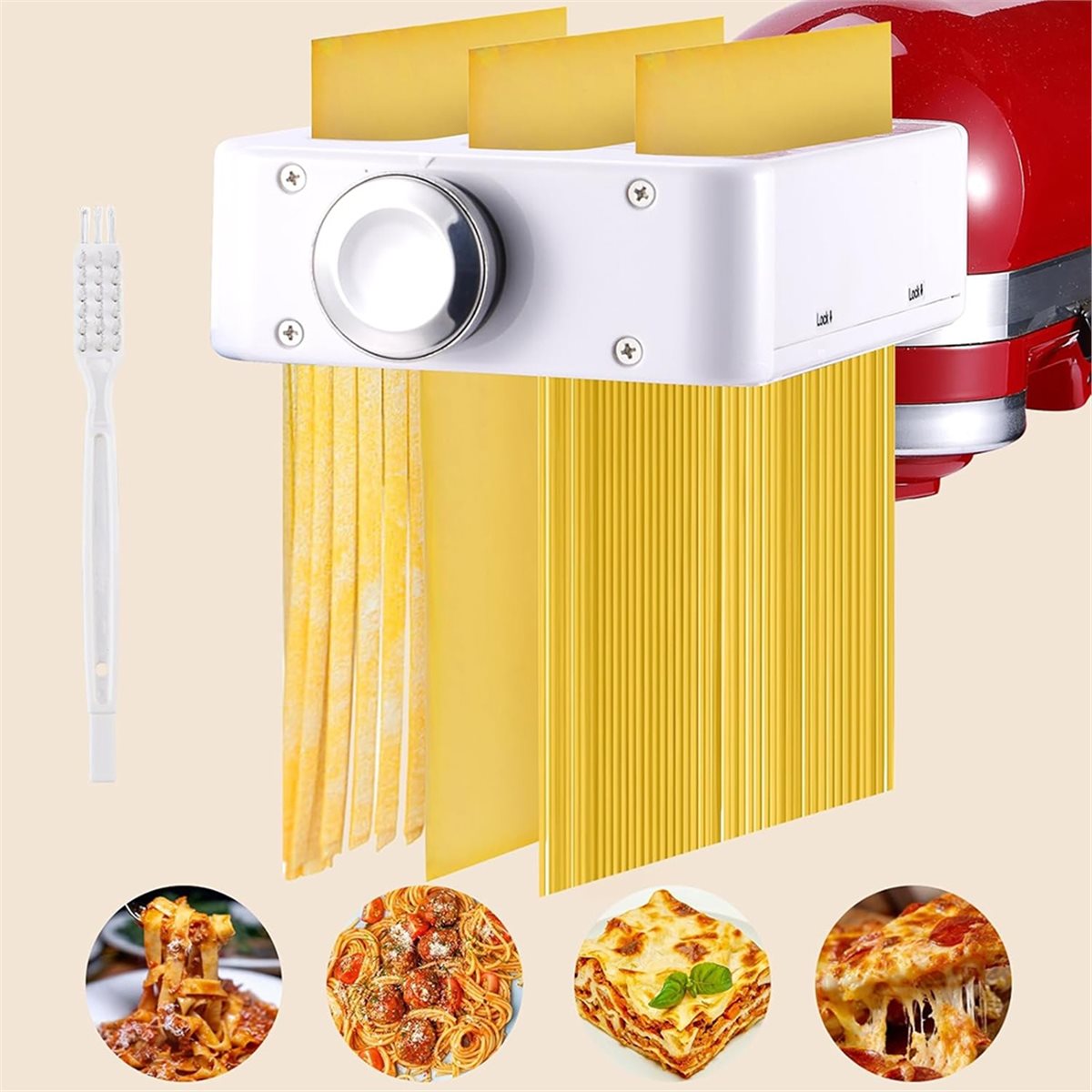 Kitchenaid Mixer Hand Mixer - ABSF 3-in-1 pastamaker-opzetstuk voor KitchenAid keukenmixer,