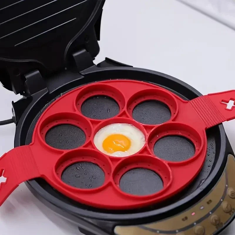 Siliconen 7-gaats ronde koeken - Egg Waffle Pan recensie en prijs