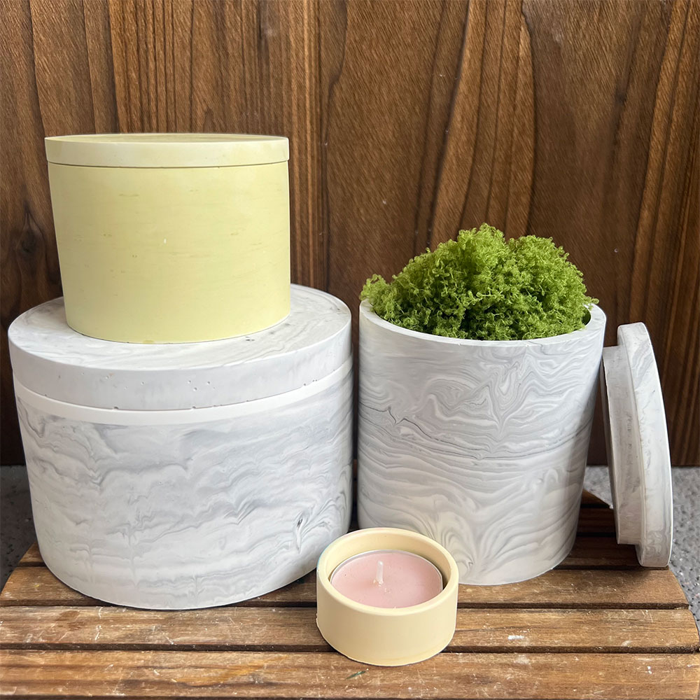 Ronde cement kaars bus silicon - Potsticker Mold recensie en prijs
